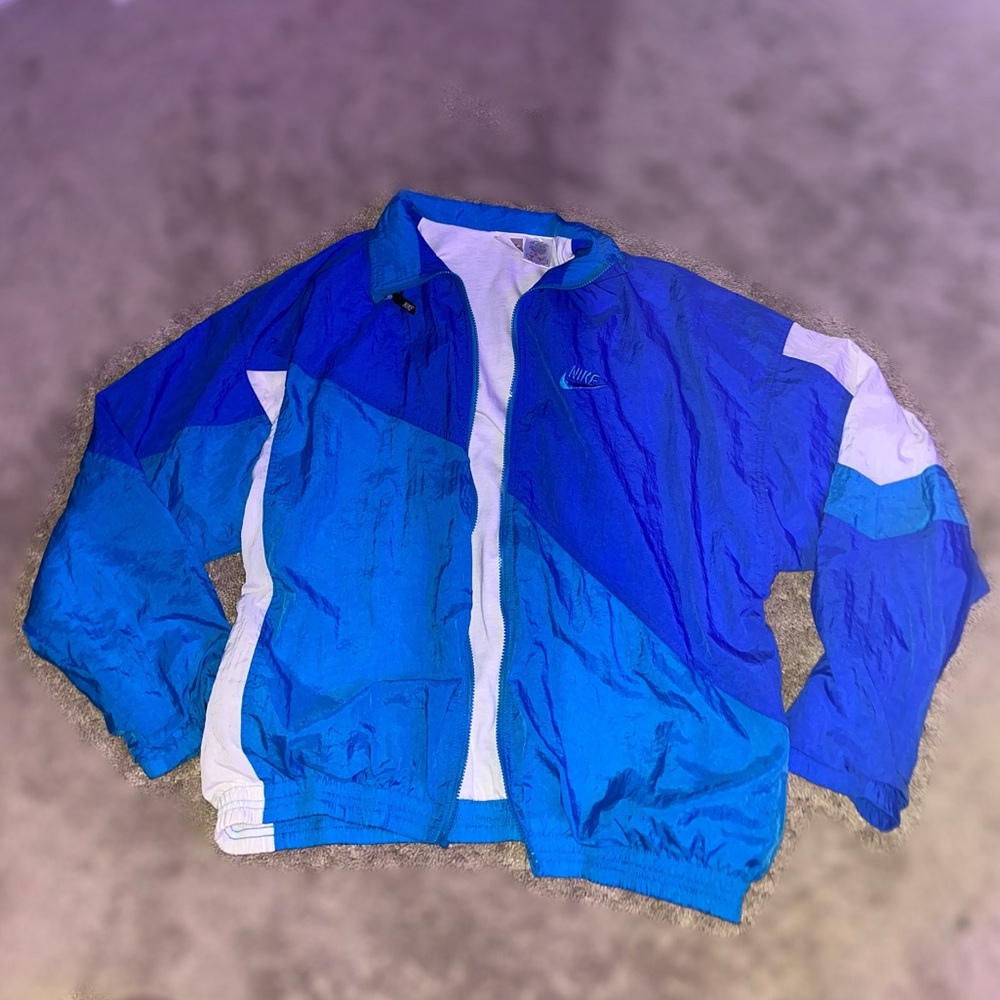 Blue Nike Windbreaker Jacket